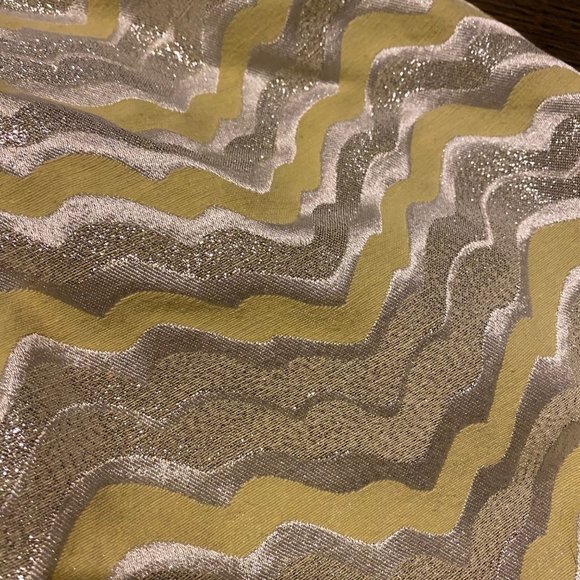 Lilly Pulitzer Sherry Starfruit Strapless Dress Shimmer Chevron Squiggle, Size 6 - Picture 6 of 9